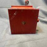 Vintage Hand Crank Coffee Grinder with Wood & Metal