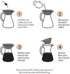Glass Carafe Pour Over Coffee Maker Set