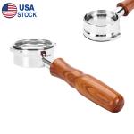 58mm Bottomless Espresso Portafilter with Wood Handle