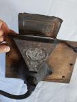 Vintage Cast Iron Coffee Grinder with Wood Knob