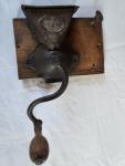 Vintage Cast Iron Coffee Grinder with Wood Knob