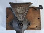 Vintage Cast Iron Coffee Grinder with Wood Knob