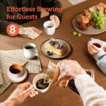 8-Cup Pour Over Coffee Maker with Stainless Steel Filter