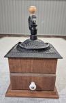 Vintage Hand Cranked Coffee Grinder with Drawer