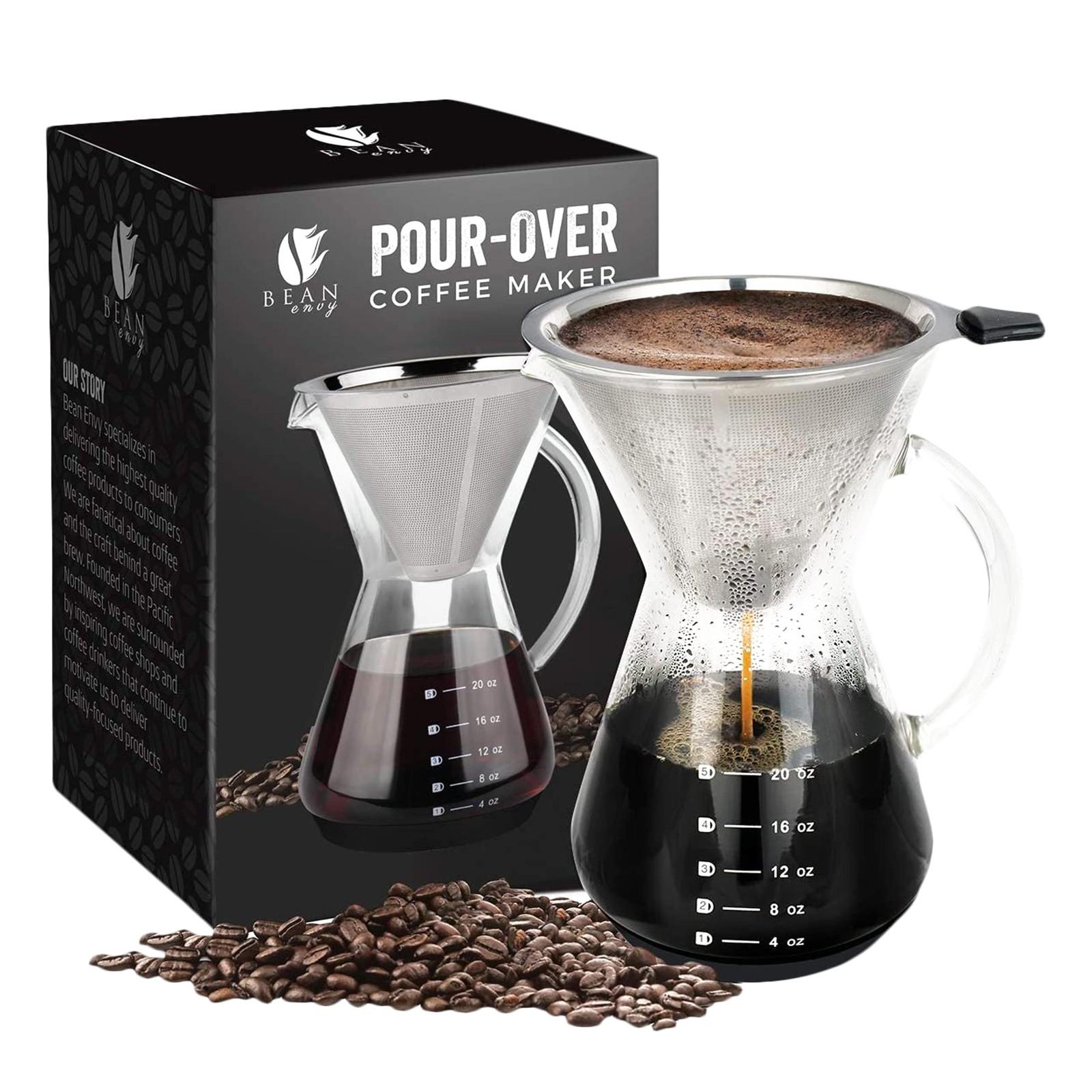 Bean Envy Pour Over Coffee Maker - Glass Design