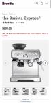Breville Barista Express Espresso Machine BES870XL