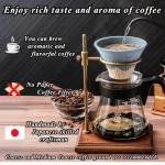 Red Ceramic Reusable Coffee Dripper - Mt. Fuji Design