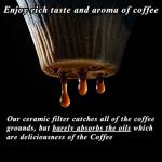 Red Ceramic Reusable Coffee Dripper - Mt. Fuji Design