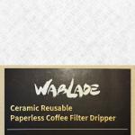 Red Ceramic Reusable Coffee Dripper - Mt. Fuji Design