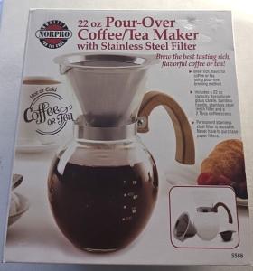 Norpro 5588 Pour Over Coffee Maker with Glass Filter