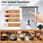 COSTWAY 20 Bar Espresso Machine with Milk Frother