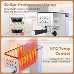 COSTWAY 20 Bar Espresso Machine with Milk Frother