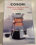 8-Cup Pour Over Coffee Maker with Steel Filter