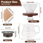 Portable 400ml Pour Over Coffee Maker Set