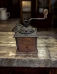 Vintage Hand Cranked Cast Iron Coffee Grinder