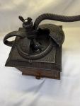 Vintage Hand Cranked Cast Iron Coffee Grinder