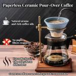 Red Ceramic Reusable Coffee Dripper - Mt. Fuji Design