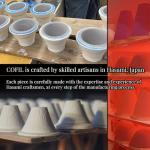 Red Ceramic Reusable Coffee Dripper - Mt. Fuji Design