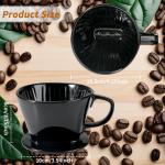 Ceramic Pour Over Coffee Maker with Flat Bottom