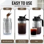 Zulay Cold Brew Coffee Maker with Mason Jar