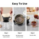 Ceramic Pour Over Coffee Maker with Flat Bottom