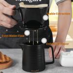 Ceramic Pour Over Coffee Maker with Flat Bottom