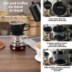 Ceramic Pour Over Coffee Maker with Flat Bottom