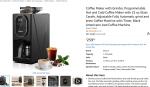 Programmable Coffee Maker with Built-In Grinder