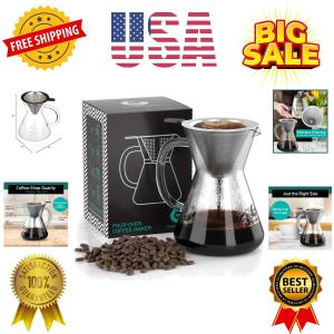 14oz Retro Pour Over Coffee Maker - BPA-Free