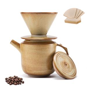 Pour Over Coffee Maker with V60 Filters Set