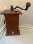 Vintage Wood and Cast Iron Coffee Grinder