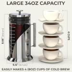 34oz Glass Cold Brew Coffee Maker with Filter