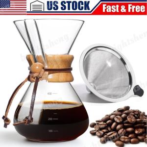 Heat-Resistant Borosilicate Glass Pour Over Maker