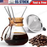 Heat-Resistant Borosilicate Glass Pour Over Maker