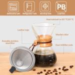 Heat-Resistant Borosilicate Glass Pour Over Maker