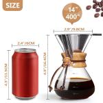 Heat-Resistant Borosilicate Glass Pour Over Maker