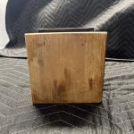 Vintage Wood Manual Coffee Grinder with Cast Iron