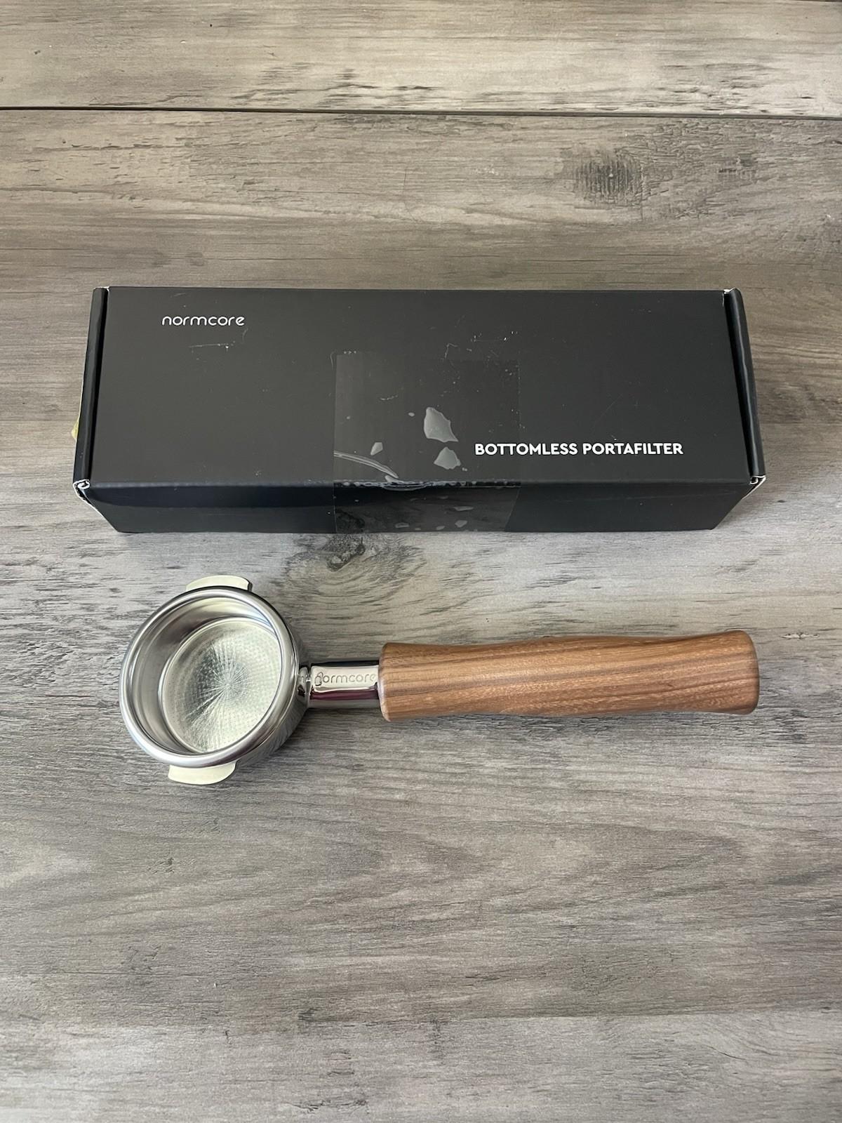 Normcore 58mm Bottomless Portafilter with Walnut Handle