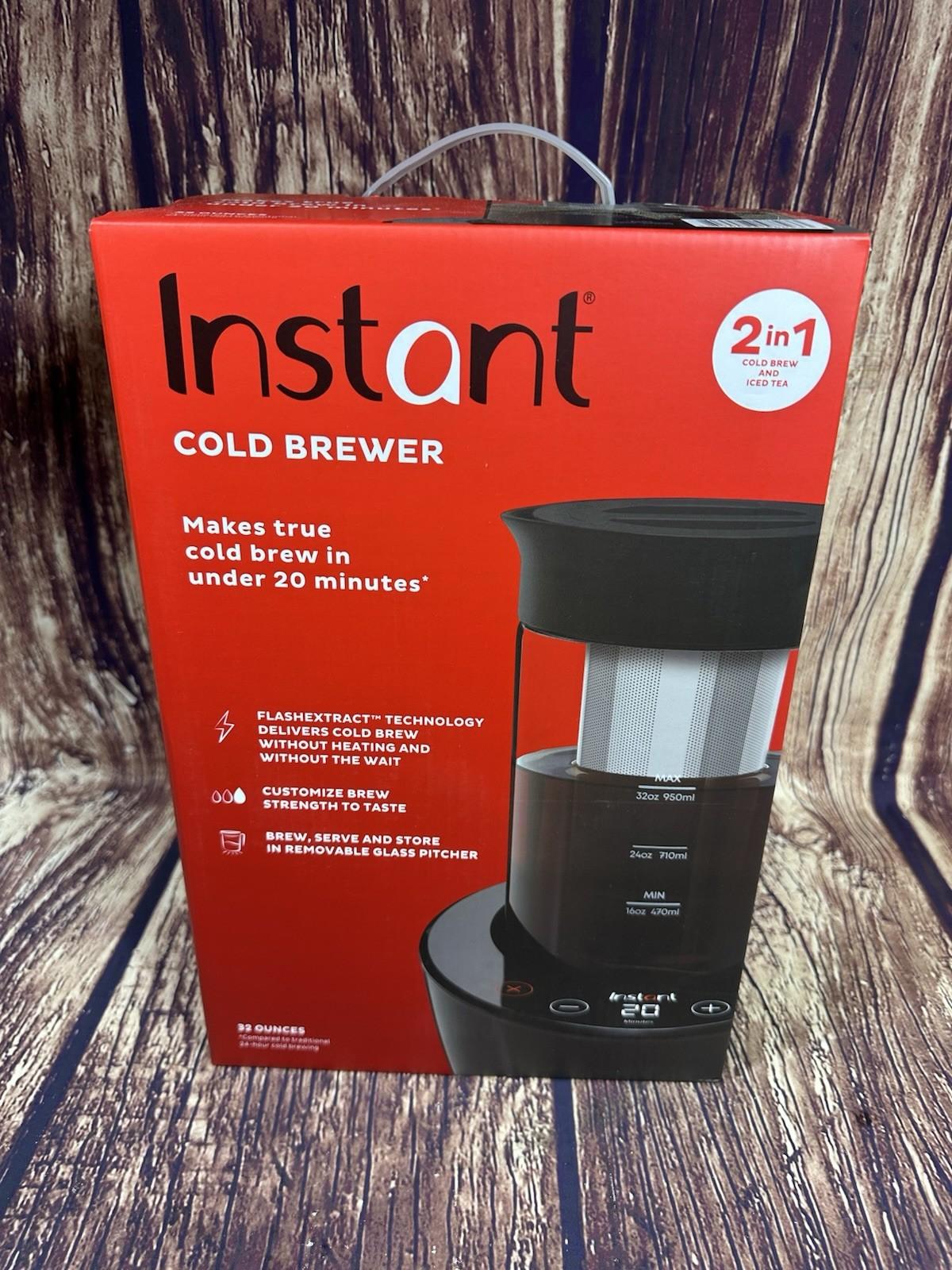 2-in-1 Instant Cold Brew Coffee Maker 32oz