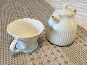 Ceramic Pour Over Coffee Maker Set - White