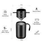 OARSE 16oz Pour Over Camping Coffee Maker Set