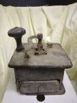 Vintage 1800s Coffee Bean Grinder with Crank