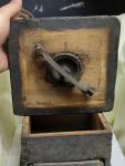 Vintage 1800s Coffee Bean Grinder with Crank