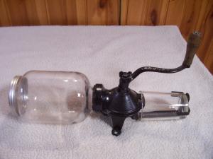 Wall Mounted Coffee Grinder with Catch Cup