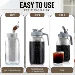 Zulay Cold Brew Coffee Maker with Mason Jar