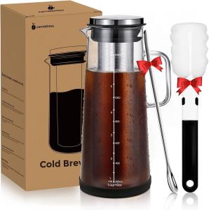 Carrottimes 48oz Cold Brew Coffee Maker with Handle
