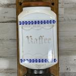 1920s German Wall Mount Coffee Grinder with Jar