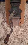 Vintage Cast Iron Wall-Mount Hand Crank Coffee Grinder