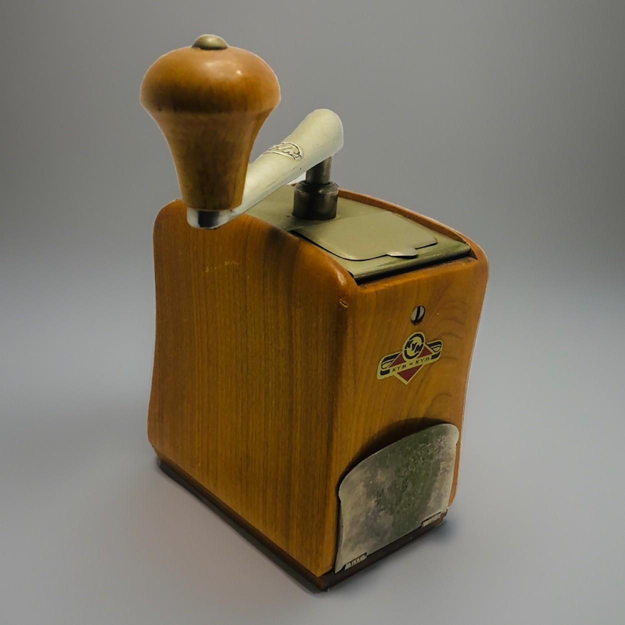 1950s German Wooden Kym Coffee Grinder Mill