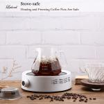 Elegant Pour Over Coffee Maker 600ml with Walnut Handle